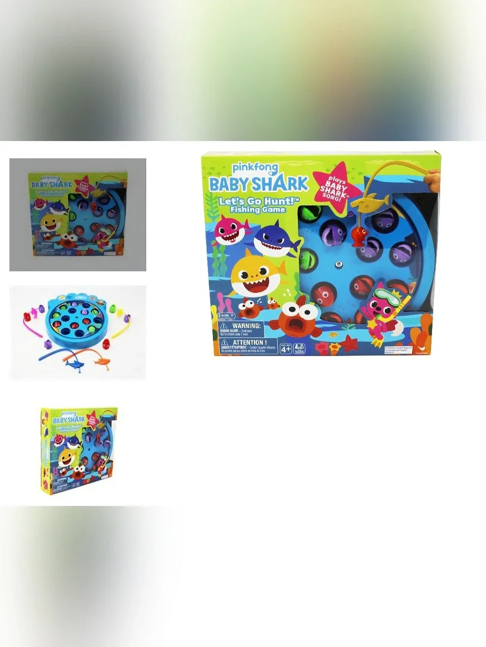 Pinkfong Baby Shark Let's Go Hunt Fishing Game - Plays the Baby Shark Song